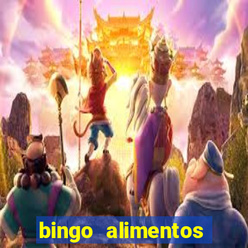 bingo alimentos para imprimir